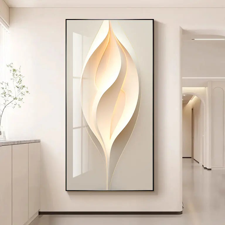 Modern Minimalist Mural Lamp Entrance Decoration Painting Facing Door High-End Hanging Painting Corridor Abstract Mural Hallway