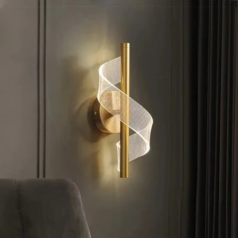 Acrylic LED Wall Sconce Lamp Indoor Lighting For Home Bedside Living Room Corridor Stairs Decoration Luxurious Modern Wall Lamp