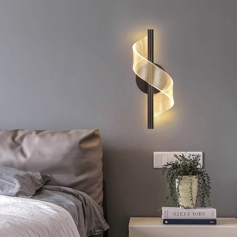 Acrylic LED Wall Sconce Lamp Indoor Lighting For Home Bedside Living Room Corridor Stairs Decoration Luxurious Modern Wall Lamp