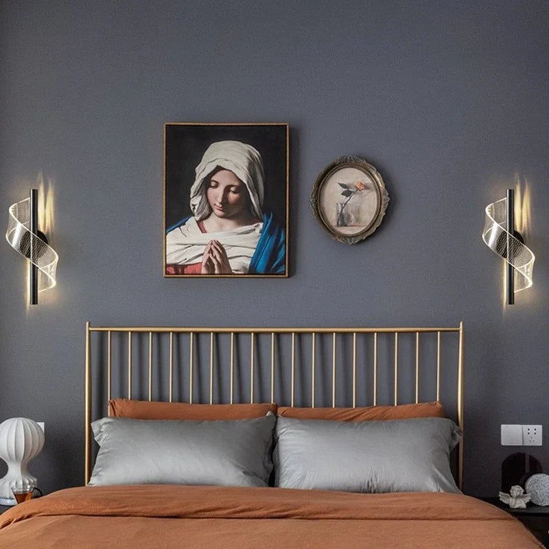 Acrylic LED Wall Sconce Lamp Indoor Lighting For Home Bedside Living Room Corridor Stairs Decoration Luxurious Modern Wall Lamp