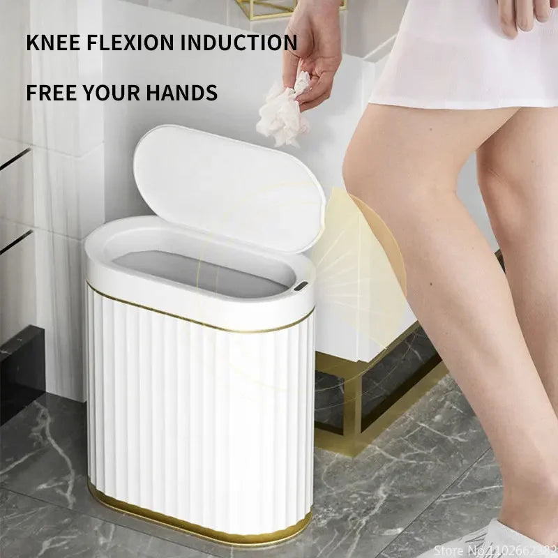7L/9L Sm  på art Trash Can Electronic Automatic Smart Sensor Garbage Bin Household Toilet Waste Garbage Can for Kitchen Bathroom - AliExpress 15